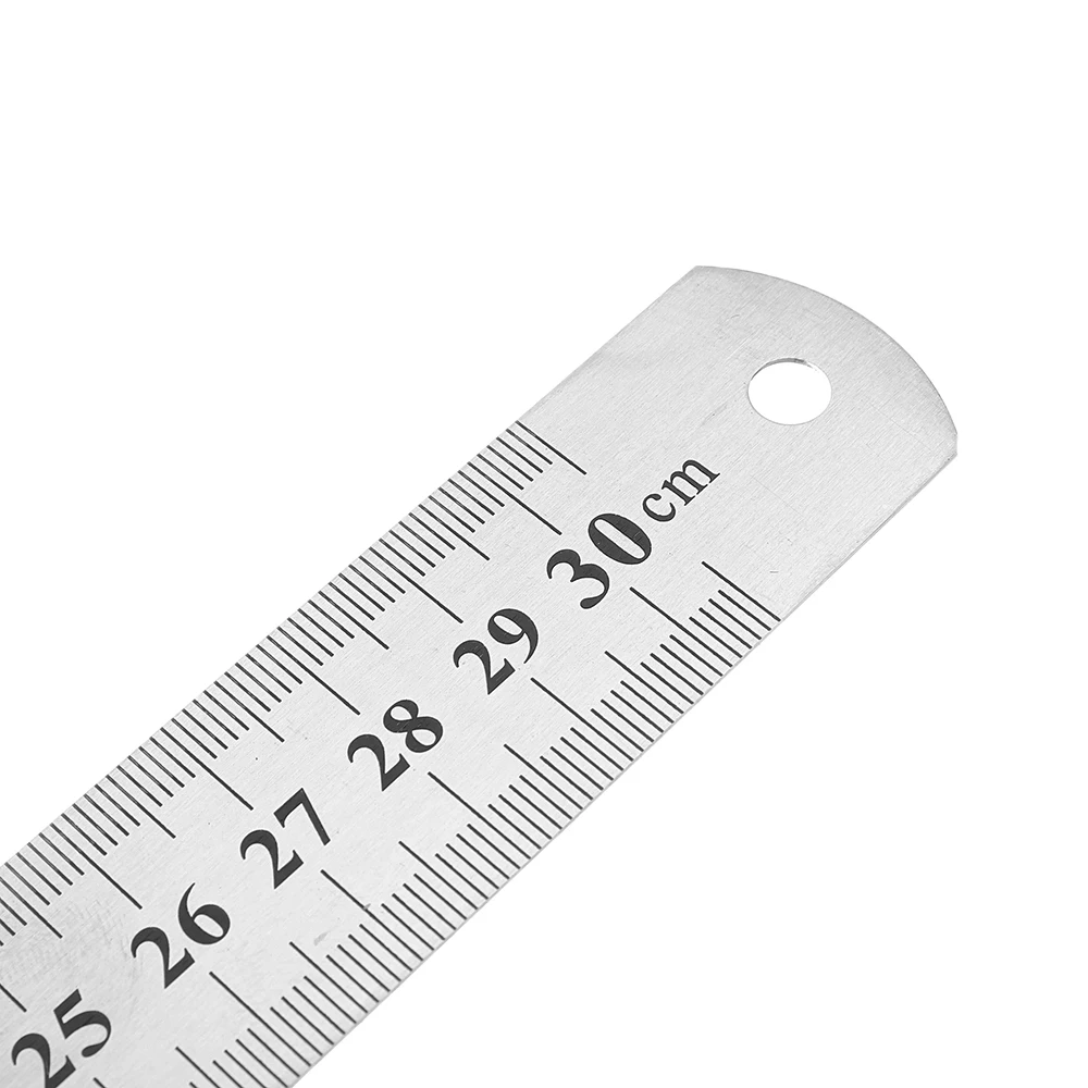 DANIU Aluminum Alloy Metric Inch 45 90 Degree Line Scribe Positioning Measuring Ruler 300mm Marking T-Ruler Woodworking Tool