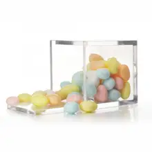 12 шт./компл. прозрачный Пластик конфетная коробка подарка печенья печенье коробка для хранения еды для перекуса Контейнер чехол на день рождения Свадебная вечеринка