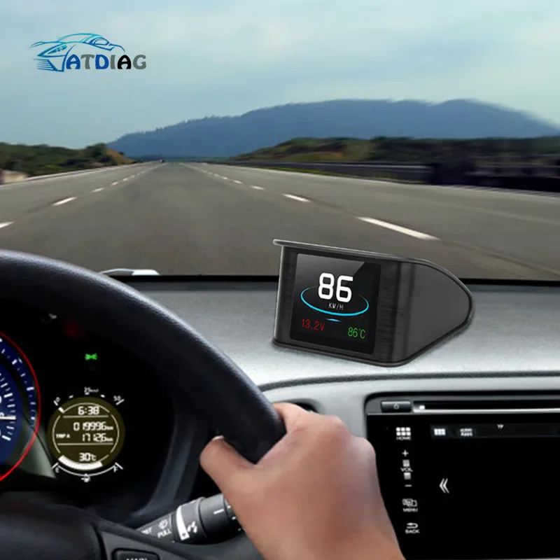 T600GPS Hud T600 OBD Компьютер Автомобильный проектор скорости цифровой измеритель скорости Дисплей Расход топлива Датчик температуры диагностический инструмент