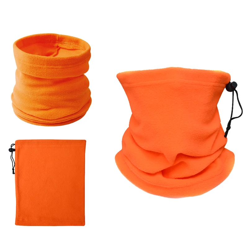 Orange Грелка для шеи, маска для лица, теплая, ветрозащитная, для зимнего велоспорта, на открытом воздухе, BB55 - Цвет: Orange