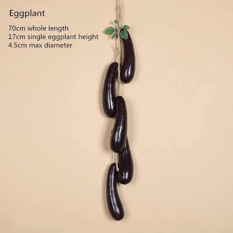Eggplant yumai Баклажаны картофель перец тыква морковь искусственные овощи нитки - Цвет: Eggplant