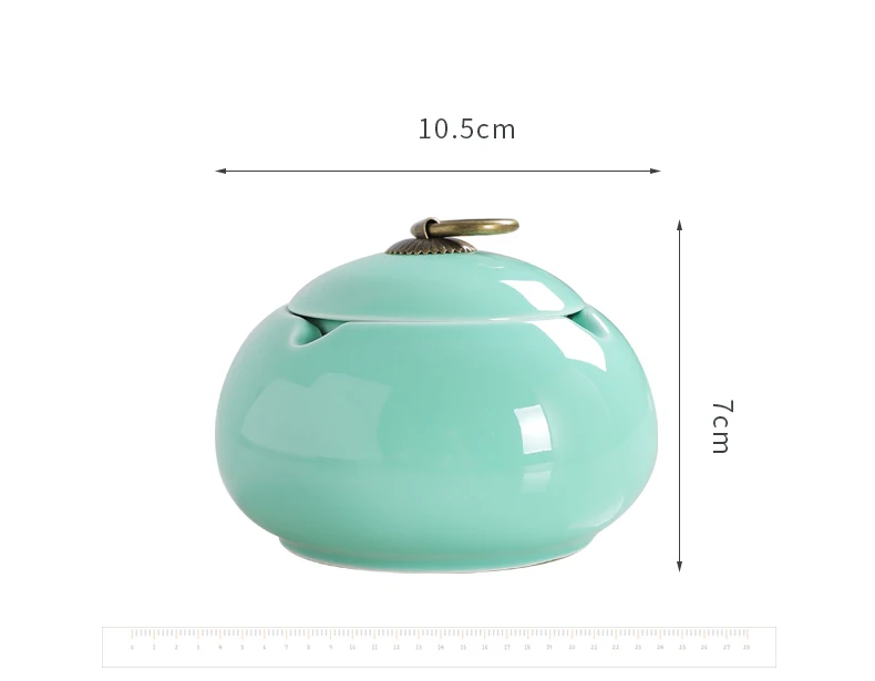 Cendrier En Céramique Avec Couvercle, Cendrier Coupe-vent, Cendrier