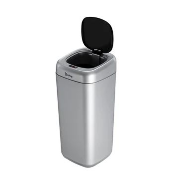 

【US warehouse】Zokop 35L Smart Motion Sensor Automatic Trash Can Waste Bin Silver Dropshipping