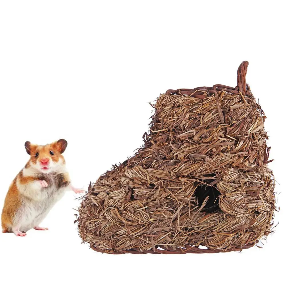 Соломенные сандалии с натуральной травой в форме обуви маленькие домашние