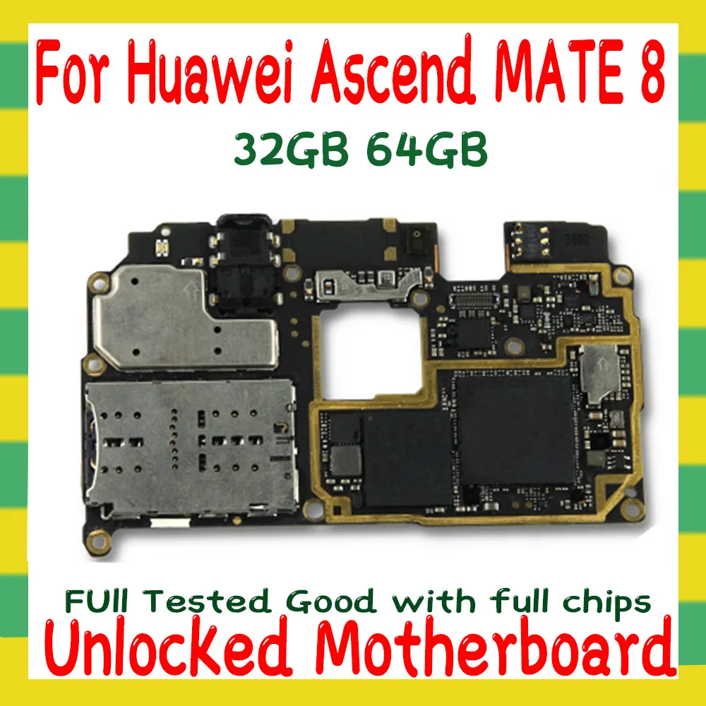 For Huawei Mate 8 motherboard NXT-L29A-32G-3G NXT-L29A-64G-4G NXT-DL00-32G-3G NXT-AL10-64G-4G NXT-AL10-32G-3G MB With Full Chips | Мобильные