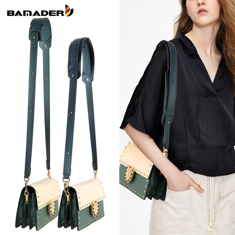 BAMADER High Quality Genuine Leather Bag Strap Ladies Wide Shoulder Strap 81CM-118CM Adjustable Fashion Women's Bag Accessories
