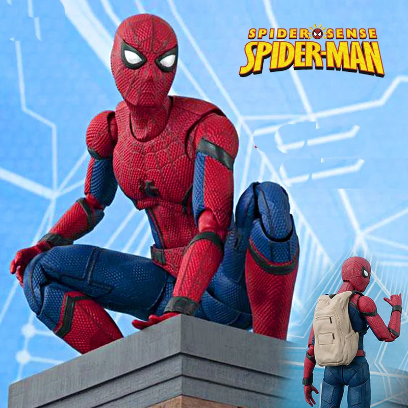 Marvel Мстители Фигурки игрушки супер герой Человек-паук 15 см ПВХ модель игрушки для детей день рождения Рождественский подарок