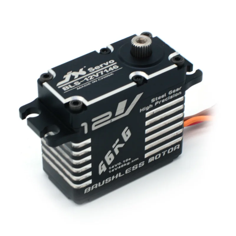 JX Servo BLS-12V7146 46KG12V HV стальная шестерня полный CNC алюминиевый корпус цифровой стандартный сервопривод водонепроницаемый для RC робот 1/5 автомобиль Heli