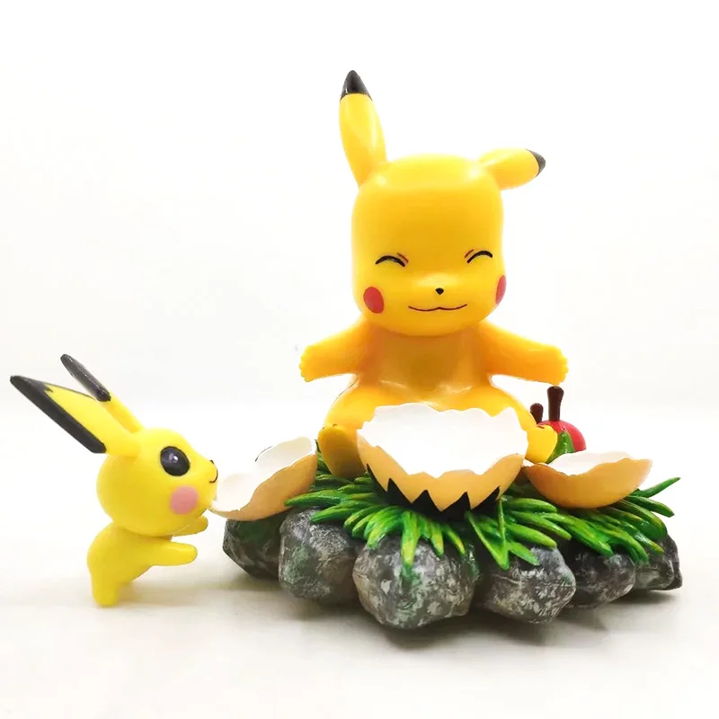 Takara Tomy 11cm Fantasy Series EGG Pikachu Pokemon Action Figure Toys Cute Model Decoration Kids Christmas Gifts Takara Tomy 11cm Fantasy Series EGG Pikachu Pokemon Action Figure Toys Cute Model Decoration Kids Christmas Gifts
