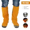 Leather Flame Retardant Welding Spats Safety Boot Flame Heat Abrasion Flame Resistant Foot Safety Protection Work Welder Tools ► Photo 1/6