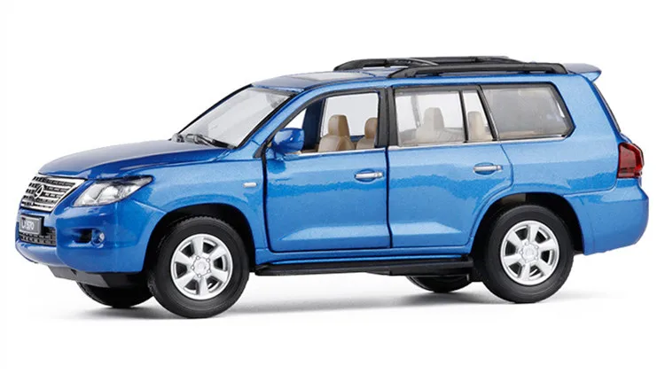 Подарок из бутика 1:32 LX570 роскошная модель из сплава SUV, имитация литого металла 3 двери звук и свет оттягивающаяся назад Модель