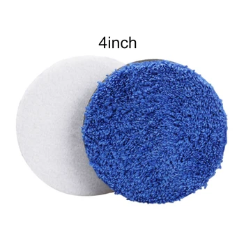 

For Car Polisher Polishing Pads Cleaning Detailing Care 2Pcs Microfiber