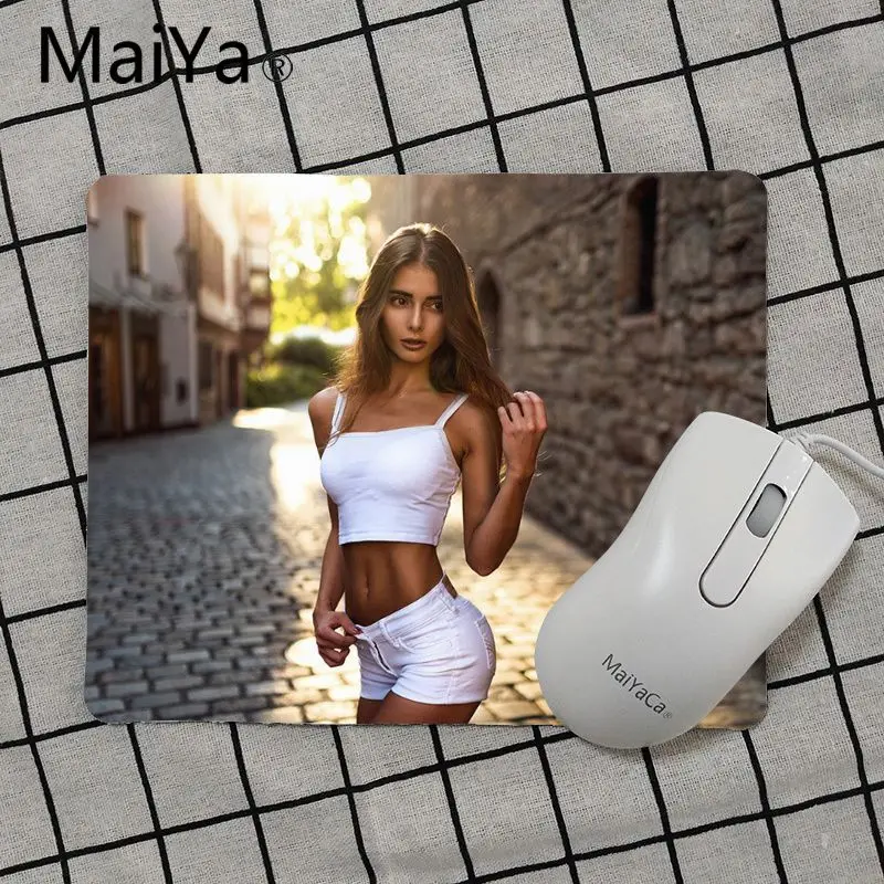 Maiya Высокое качество Сексуальная девушка задница индивидуальный игровой коврик для мыши для ноутбука игровой коврик мышь - Цвет: No Lock Edge18x22cm