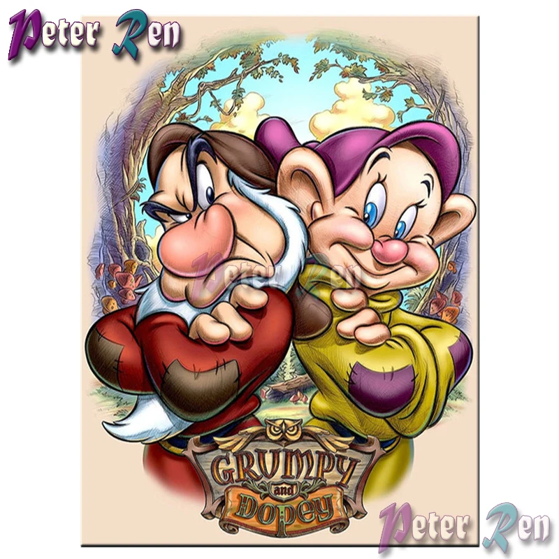 

5d Cartoon character grumpy Diamond painting DIY full Square/round Rhinestones cross stitch embroidery Handmade art decoration