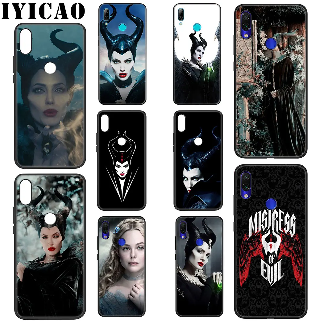 Мягкий силиконовый чехол Maleficent для Xiaomi Redmi Note 5 6 7 8 Pro 5A Prime 4X TPU |