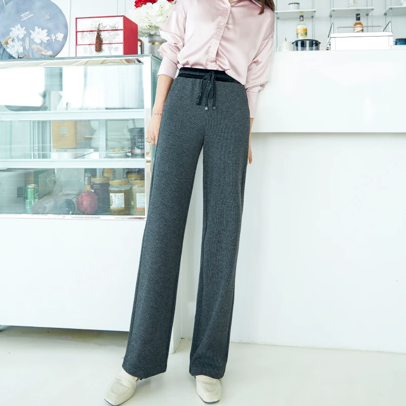 

Loose-legged trousers and pants for women in autumn and winter of 2019
