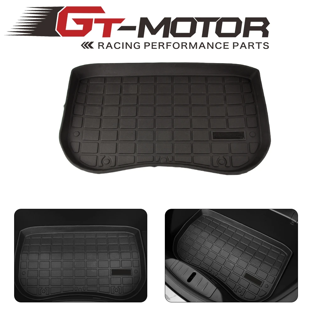 

TPE Before rear Cargo Tray Trunk Floor Mat Black Rubber Waterproof for Tesla Model 3 2017 2018 2019
