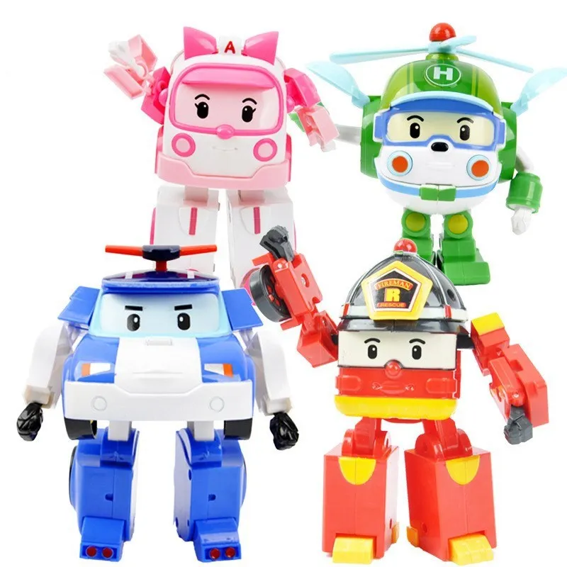 Платиновая ли перли Берли ли силовой трансформации Корейская полицейская Автомобильная игрушка в форме по деформации стекла