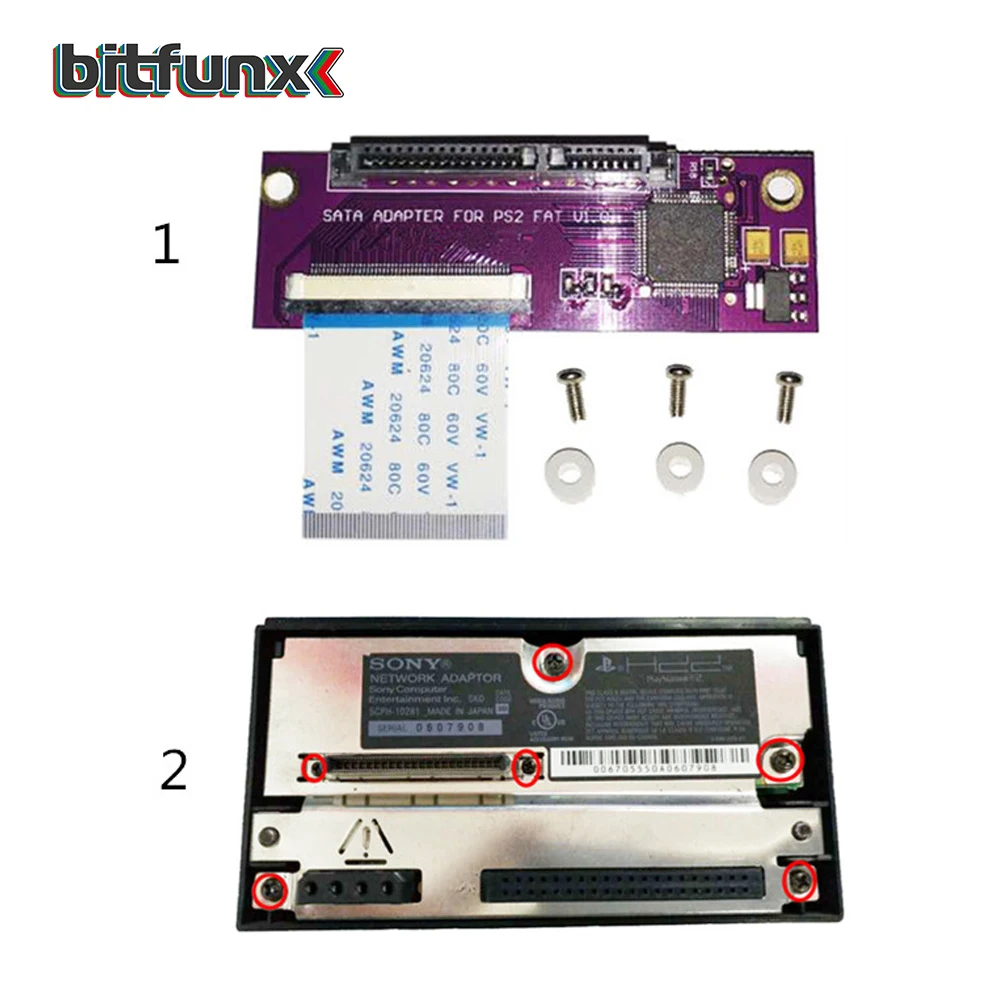 Placa de Atualização para Sony Adaptador de Rede Bitfunx Sata Adaptador Playstation Ps2 Ide Original 2 - Image 3