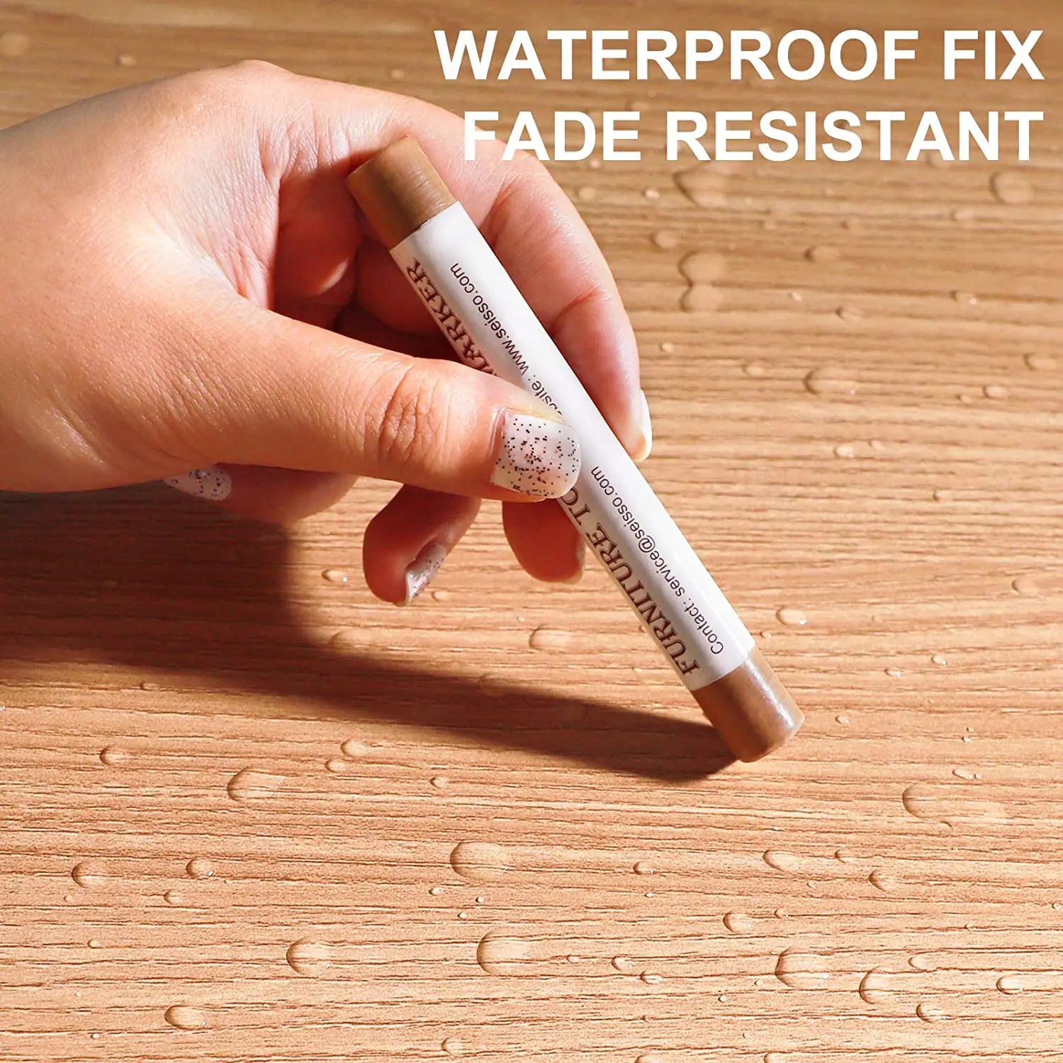 Scratch Repair Wax Pen Wooden Furniture Floor Repair Pens Kits Damaged Scratch Crayons Wood Filler Wax Stick 10 Colors