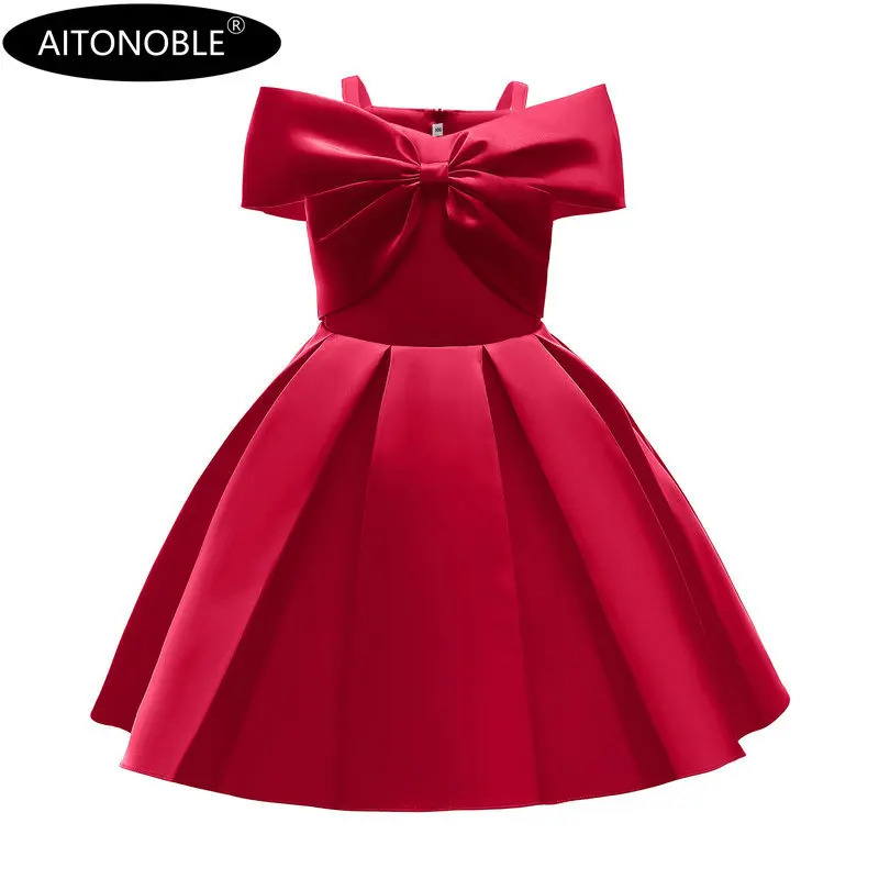 Aitonoble Summer New Costume Gilrs Dress Girl's Dress Princess KidsSkirt Cosplay For Girls With a Gift Bag