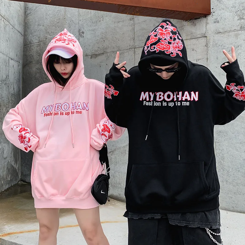 japanese flower hoodie