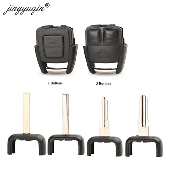Keyforkess 10 pezzi 2/3 pulsanti chiave a distanza per auto Shell per Vauxhall Opel Astra Zafira Omega Vectra lama non tagliata custodia per auto portachiavi
