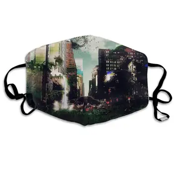 

Modern City Anti Dust Half Face Mouth Mask, Unisex Cotton Warm Fashion Adjustable Washable Mask