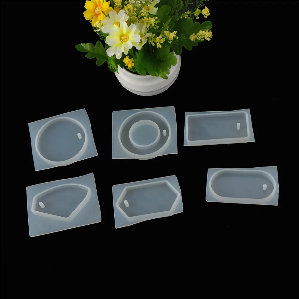 New Arrival 1PCS DIY Diamond mold handmade Ear Studs Pendant Epoxy silicone mould 3D Silicone Cake Mold 6 Styles Cake Tools