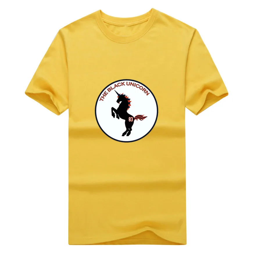 6 Новинка г.; футболка Martellus Bennett Black Unicorn Bears; хлопок - Цвет: 6