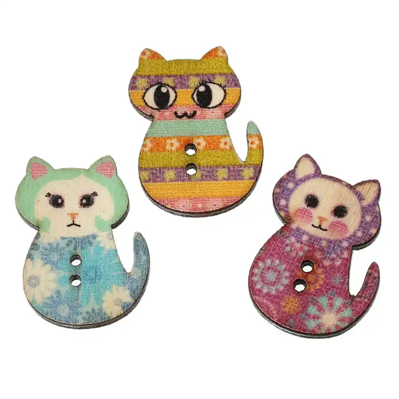 100 шт. детали для рукоделия 30x20 мм|scrapbooking craft|wooden buttonssewing buttons |