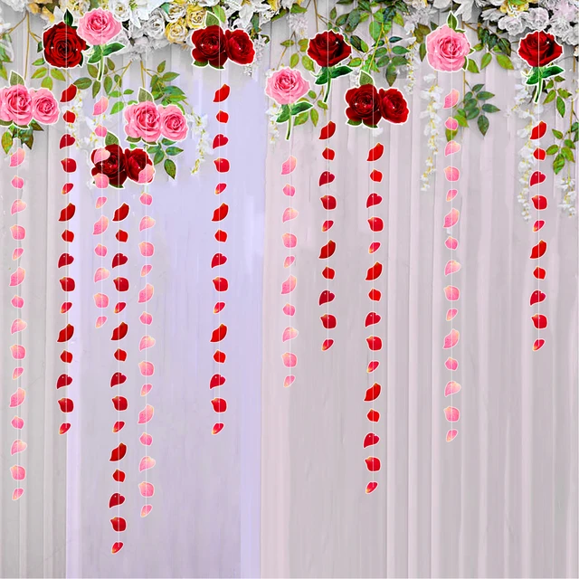 Rose Pink Birthday Party Streamers Decorations Hanging Paper Polka Dots  Garlands Bachelorette Wedding Baby Shower Party Supplies - AliExpress