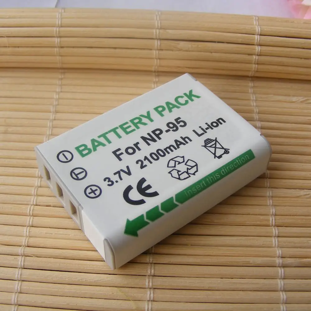 2 шт. сменный аккумулятор + зарядное устройство для Fuji NP 95 NP95 FNP BC 65N Ricoh DB 90 BJ