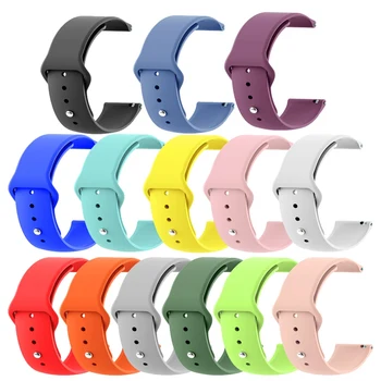 

22MM Silicone Straps For Fossil Q/Q Founde/Marshal/Wander Smart Watch Bands Replace Sport Bracelets For Q MARSHAL Gen2 2 Correa