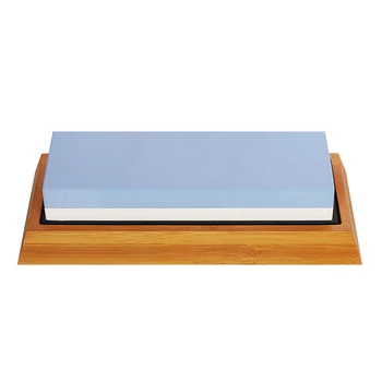 

Schleifhilfe 1000/6000 Bambusbasis Körnung 180×60×30mm Doppelseitiger Schleifstein Abziehstein Wetzste Silikonhalter