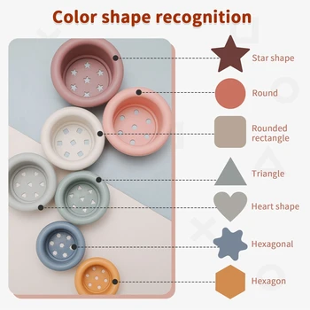 Silicone Stacking Cups - Silicone Toys 3