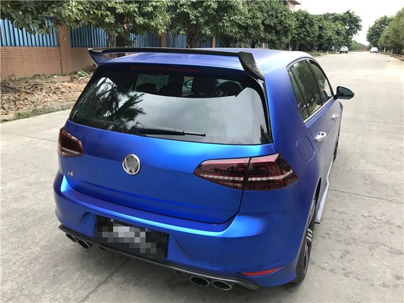 MK7 GTI O Стиль углеродного волокна задний крыша спойлер, крыло, багажник для Volkswagen Golf 7 VII МК 7 GTI& R