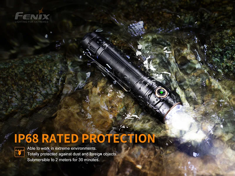 Fenix LD30 Luminus SST-40 светодиодный тактический фонарь 1600lms с usb зарядкой