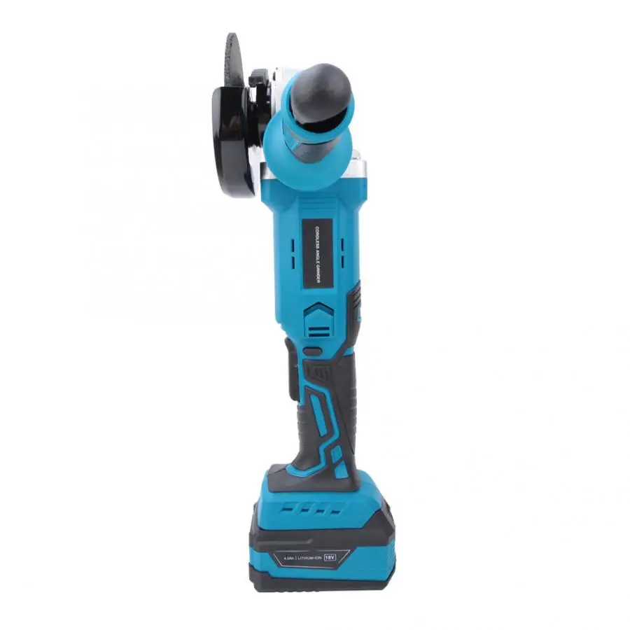 18V Cordless Li-lon Angle Grinder Rechargeable Professional Handheld Tool EU Plug 100-240V 50-60Hz 8,500rpm
