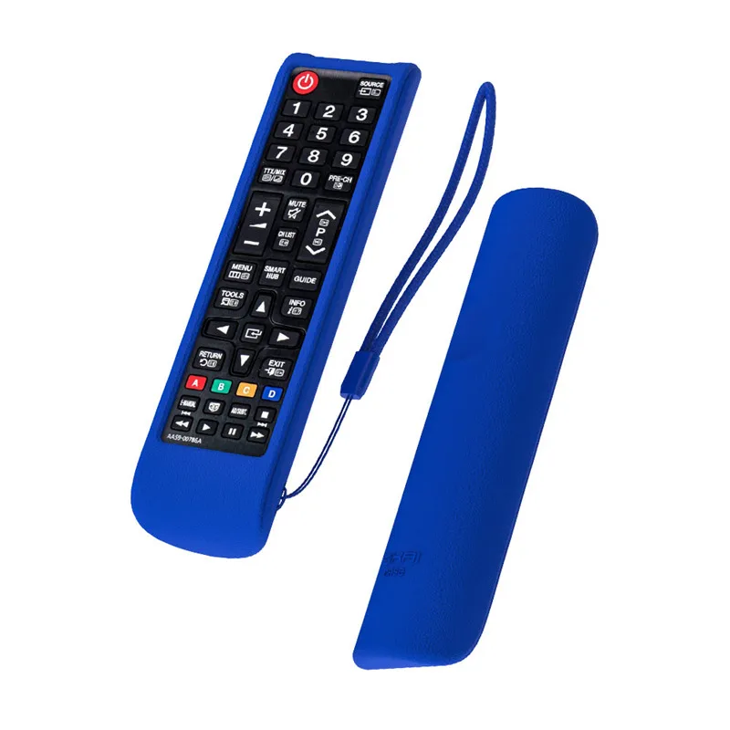 SIKAI силиконовый полный защитный чехол для samsung Smart tv BN59-01315A/01199F AA59-00817/00816A пылезащитный пульт дистанционного управления - Цвет: Blue