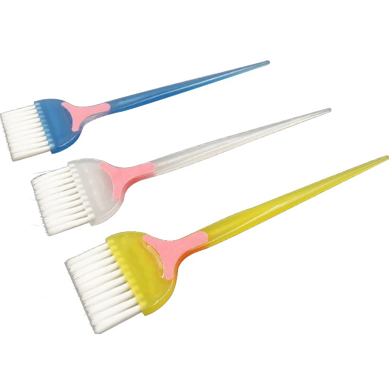 

3 Pc Professional Pp Handle Natural Environmental Resin Fluffy Comb Hairdressing Barber Hair Dye Hairbrush