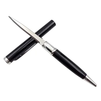 

Multi-function Metal Self-defense Ballpoint Pen Outdoor Instrument Pen with Edge 0.7mm Black Ink Smooth Writing Portable Pen