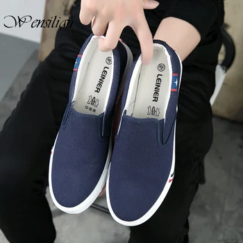 

White Sneakers men casual shoes Slip On Canvas Shoes men Loafers Comfortable Vulcanized Shoes Mens Trainers Zapatos De Hombre