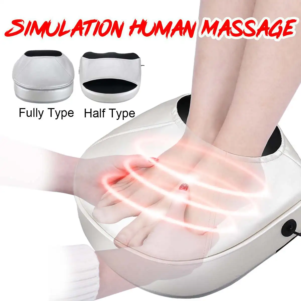 

Multifunctional Foot Massager Electric Foot Massage Heating Therapy Muscle Stimulator 15 Minute Automatic Cycle 3D Massage Heads