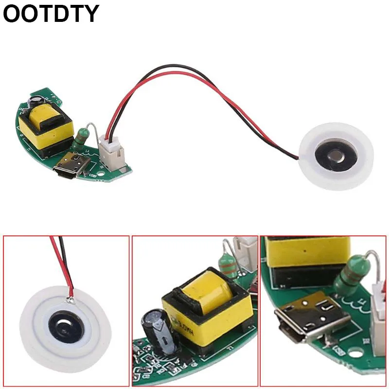 

USB Mini Humidifier DIY Kits Mist Maker and Driver Circuit Board Fogger Atomization Film Atomizer Sheet Mini Oscillating Plate