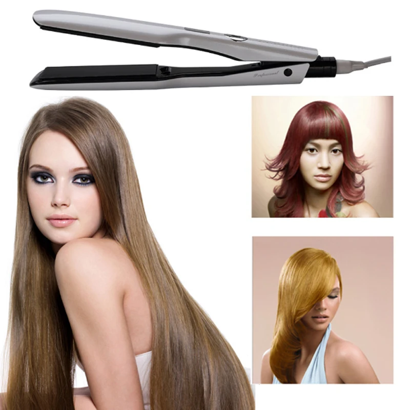 Professional Hair Volumizer Flat Irons Creamic Hair Straightener Comb Brush Curler and Straightener Portable Straight Hair Iron