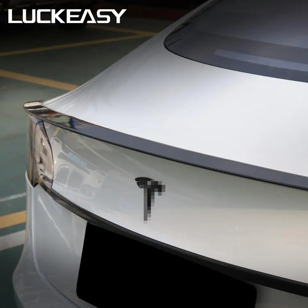 LUCKEASY высокопроизводительная версия автомобиля ABS Багажник крыло спойлер для Tesla модель 3- купе производительность багажник спойлер крыло