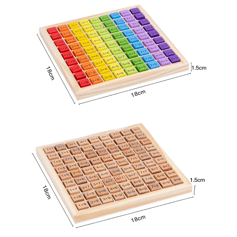 1 x 1 lernen Pädagogisches montessori Holz Spielzeug - für Kinder Arithmetik Mathematik Lehrmittel Lern- und Entwicklungsprozess optimal fördern