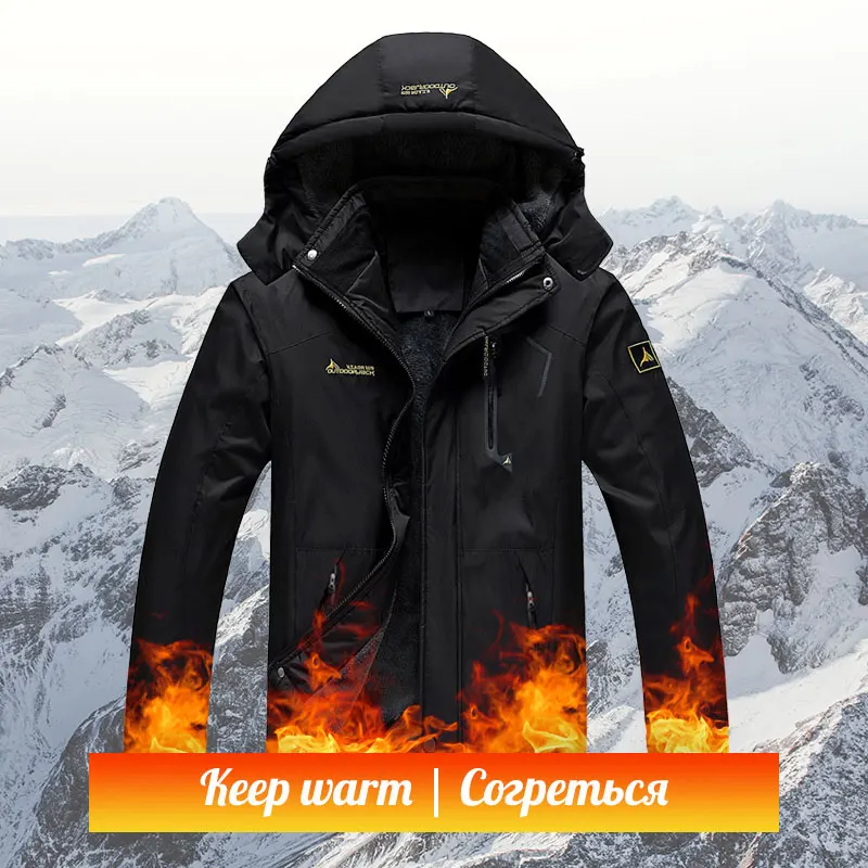 Heated Jacket Men Waterproof Winter Jacket Women Softshell Sport Hiking Male Fleece Thick Outdoor Sport Warm Coat Jackets L-5XL