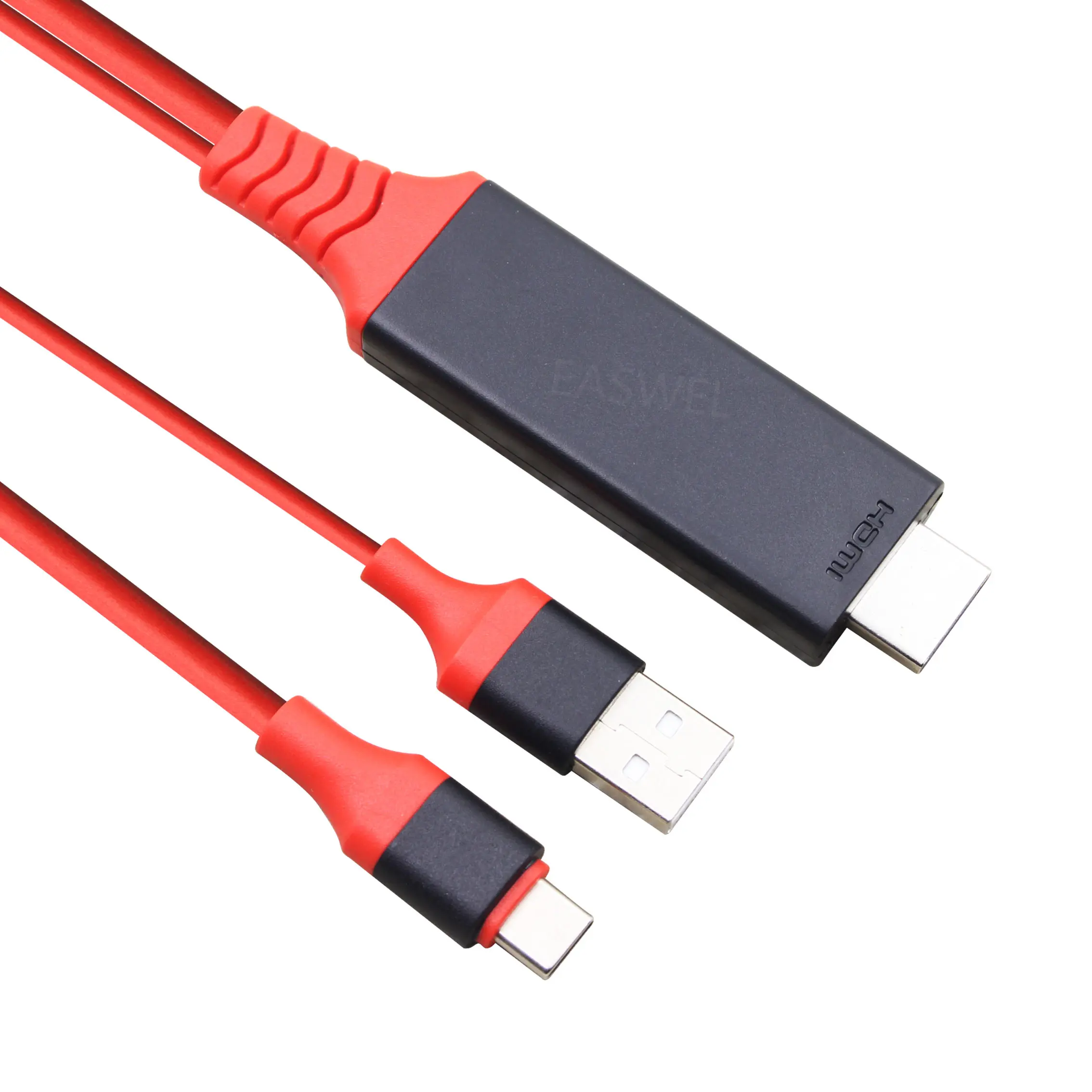 Type-C USB-C к HDMI w/кабель для зарядки с адаптером для samsung GALAXY S9/S9 Plus hp EliteBook Folio G1 hp Pavilion x2 Oneplus 6T 6